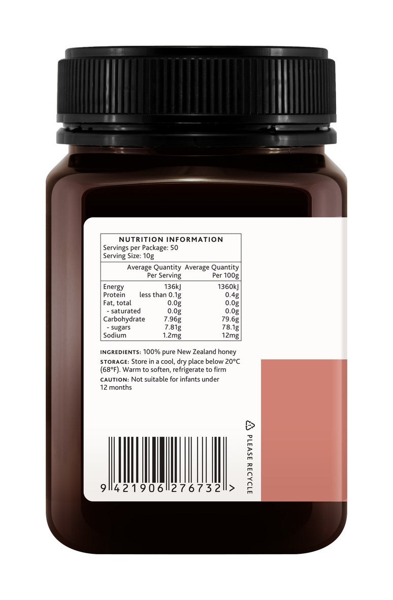 MGO 50+ Multifloral Mānuka honey 500g